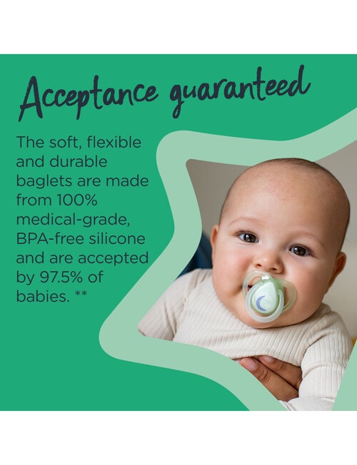 Tommee Tippee Nightime Soother, 2pk, 6-18m, Assorted product photo View 10 L