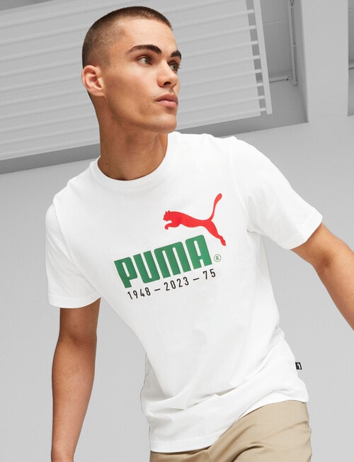 Puma No.1 Logo Celebration Tee, White product photo View 03 L