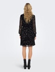 ONLY Tessa Eliza Long Sleeve Dress, Black product photo View 02 S