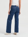 ONLY Madison High Waisted Wide Pocket Jeans, Medium Blue Denim product photo View 03 S
