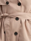 ONLY Chloe Short Trenchcoat Double Breasted Trench Coat, Tannin product photo View 03 S
