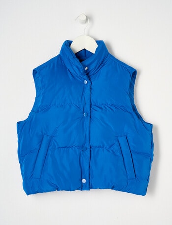 Switch Ivy Cropped Vest, Royal Blue product photo