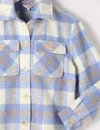 Switch Check Shacket, Baby Blue product photo View 02 S