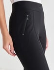Oliver Black Slim Leg Ponte Shorter Length Pant, Black product photo View 04 S