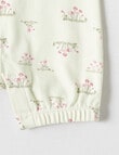 Little Bundle Funny Bunny Shortall & Hat Set, 2-Piece, Light Green product photo View 05 S