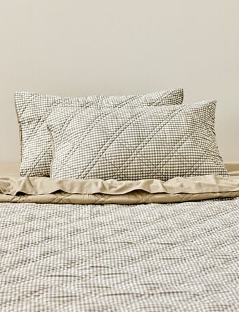 Haven York Standard Pillowcases, Olive product photo