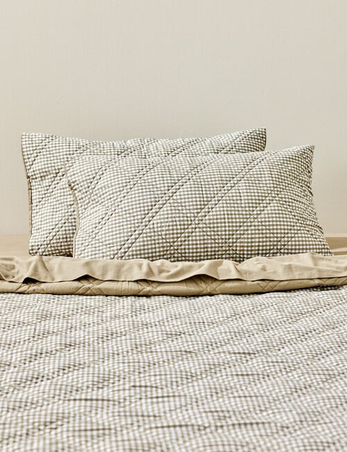 Haven York Standard Pillowcases, Olive product photo