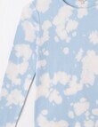 Switch Tie Dye Long Sleeve Rib Tee, Baby Blue product photo View 02 S
