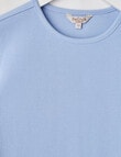 Switch Short Sleeve Rib Tee, Baby Blue product photo View 02 S