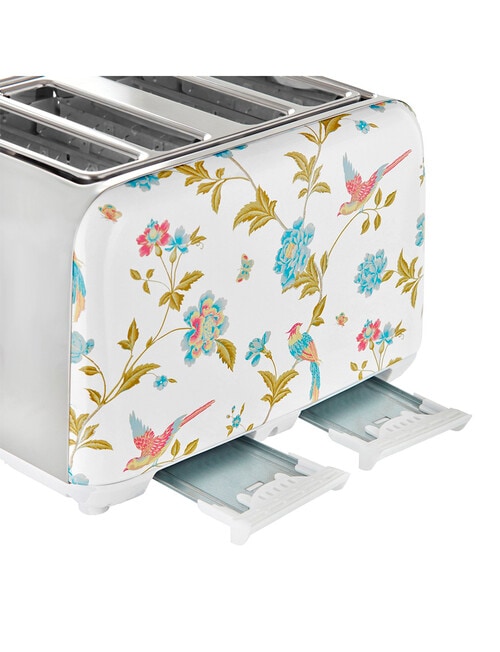 Laura Ashley Elveden 4 Slice Toaster, White, SBT583WS product photo View 05 L
