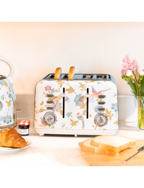 Laura Ashley Elveden 4 Slice Toaster, White, SBT583WS product photo View 06 L