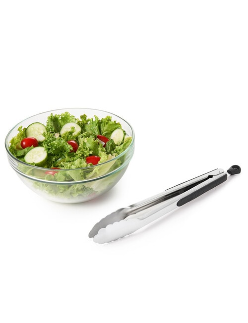 Oxo Good Grips Stainless Steel Tongs, Black product photo View 02 L