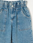Switch Paperbag Jean, Washed Blue product photo View 02 S