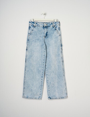 Switch Wide Leg Cargo Jean, Washed Blue product photo