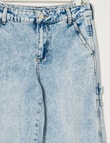 Switch Wide Leg Cargo Jean, Washed Blue product photo View 03 S