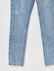 Switch Eve Distressed Skinny Jeans, Light Blue product photo View 04 S