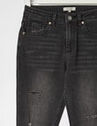 Switch Eve Distressed Skinny Jeans, Washed Black product photo View 03 S