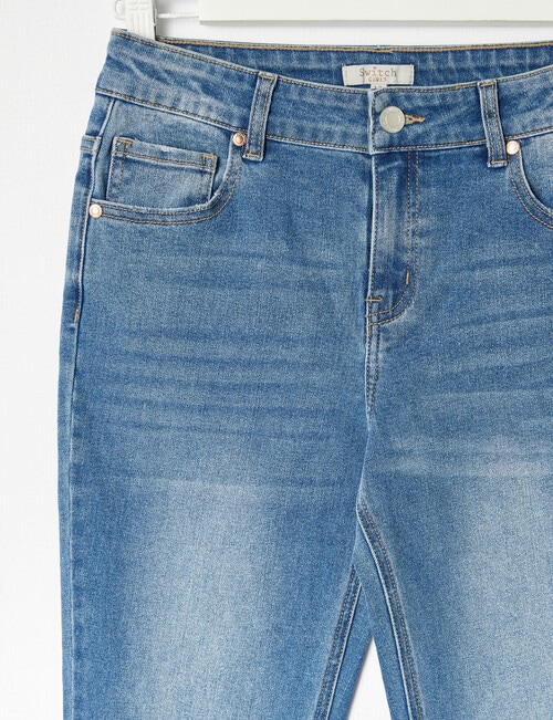 Switch Darcy Denim Flare Jeans, Mid Blue product photo View 03 L