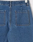 Switch Zoe Wide Leg Pocket Jean, Mid Blue product photo View 02 S