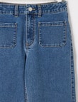 Switch Zoe Wide Leg Pocket Jean, Mid Blue product photo View 03 S