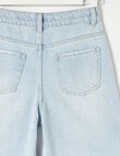Switch Harlow Wide Leg Distressed Jeans, Light Blue product photo View 02 S