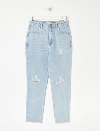 Switch Ella Distressed Jeans, Mid Blue product photo