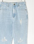 Switch Ella Distressed Jeans, Mid Blue product photo View 03 S