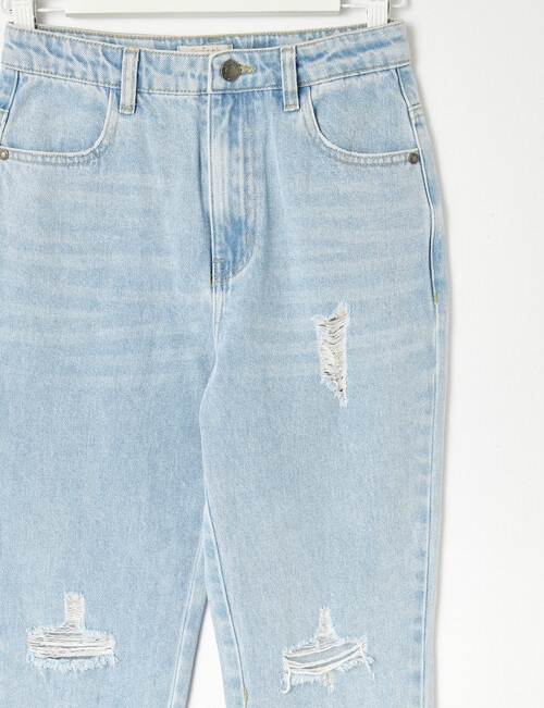 Switch Ella Distressed Jeans, Mid Blue product photo View 03 L