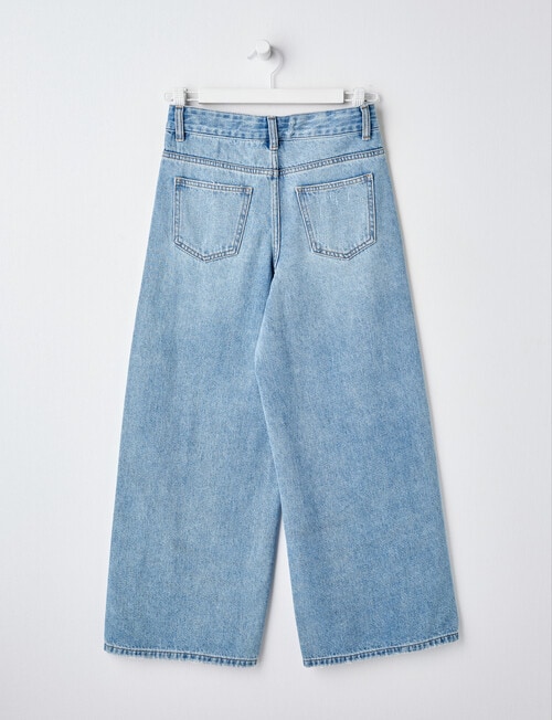 Switch Y2K Denim Wide Leg Jean, Light Blue product photo View 02 L