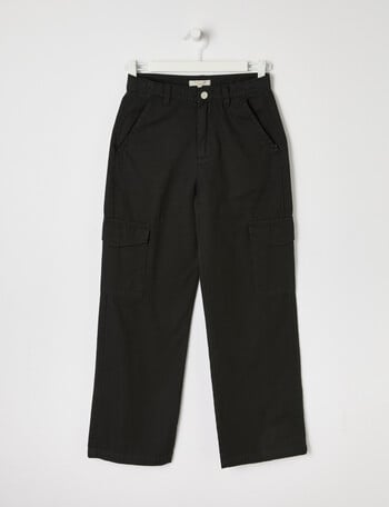 Switch Tess Wide Leg Cargo Pant, Black product photo