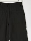 Switch Tess Wide Leg Cargo Pant, Black product photo View 02 S
