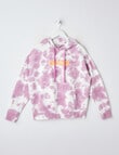 Switch Tie Dye Daisy Oversized Hoodie, Lavender product photo