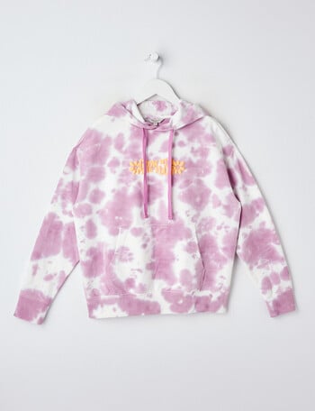 Switch Tie Dye Daisy Oversized Hoodie, Lavender product photo
