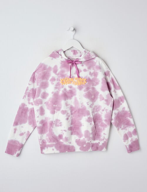 Switch Tie Dye Daisy Oversized Hoodie, Lavender product photo View 02 L