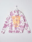 Switch Tie Dye Daisy Oversized Hoodie, Lavender product photo View 04 S