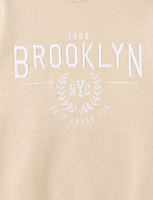 Switch 90s Brooklyn Crew Sweatshirt, Natural product photo View 02 L