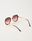 Whistle Accessories Mary-Kate Sunglasses, Tortoise product photo View 02 S
