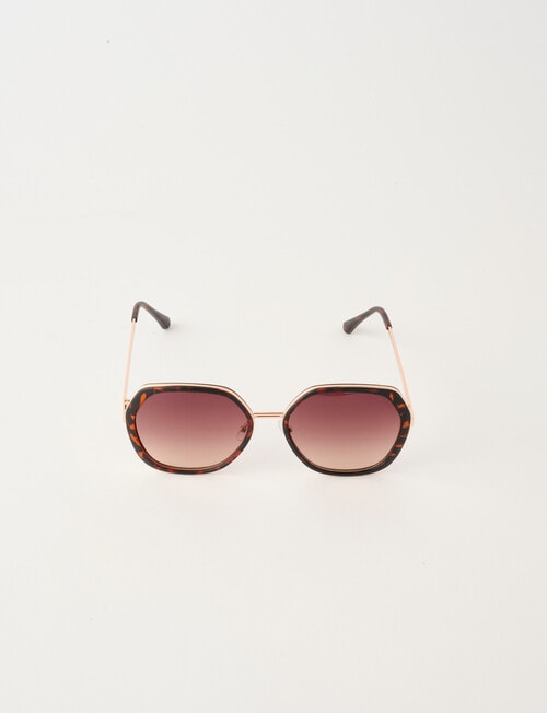 Whistle Accessories Mary-Kate Sunglasses, Tortoise product photo View 03 L