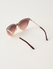 Whistle Accessories Melody Sunglasses, Brown product photo View 02 S