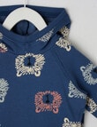 Teeny Weeny Bear All-Over Print Hoodie, Navy product photo View 02 S