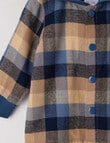 Teeny Weeny Check Hooded Jacket, Denim Blue product photo View 03 S