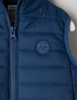 Teeny Weeny Puffer Vest, Blue product photo View 03 S