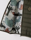 Teeny Weeny Puffer Vest, Khaki product photo View 02 S