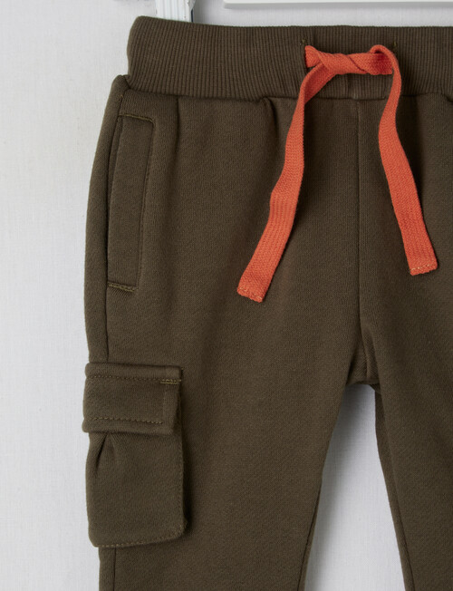 Teeny Weeny Fleece Track Pant, Khaki product photo View 02 L
