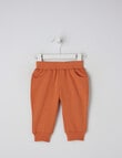 Teeny Weeny Fleece Track Pant, Pumpkin product photo