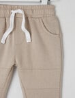 Teeny Weeny Fleece Track Pant, Taupe product photo View 02 S