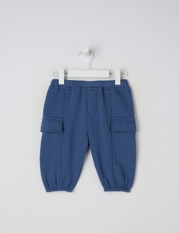 Teeny Weeny Fleece Track Pant, Blue product photo