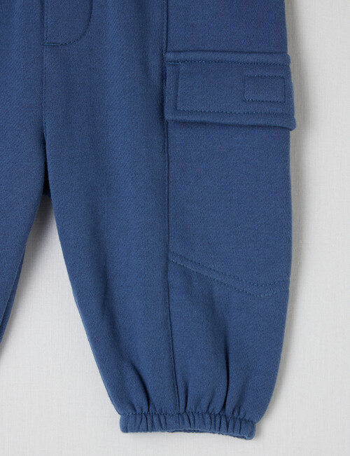 Teeny Weeny Fleece Track Pant, Blue product photo View 02 L