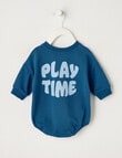 Teeny Weeny Play Time Terry Long Sleeve Bodysuit, Diesel product photo View 04 S