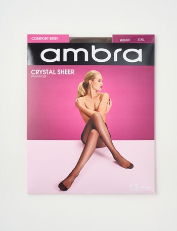 Ambra Crystal Sheer Pantyhose, 12D, Muscade product photo